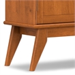 Draper SOLID HARDWOOD 36inch Wide Modern Entryway Storage Cabinet in Teak Brown