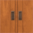 Draper SOLID HARDWOOD 36inch Wide Modern Entryway Storage Cabinet in Teak Brown