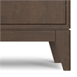 Harper HARDWOOD 40 inch Wide Modern Entryway Storage Cabinet in Walnut Brown