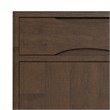 Harper HARDWOOD 40 inch Wide Modern Entryway Storage Cabinet in Walnut Brown