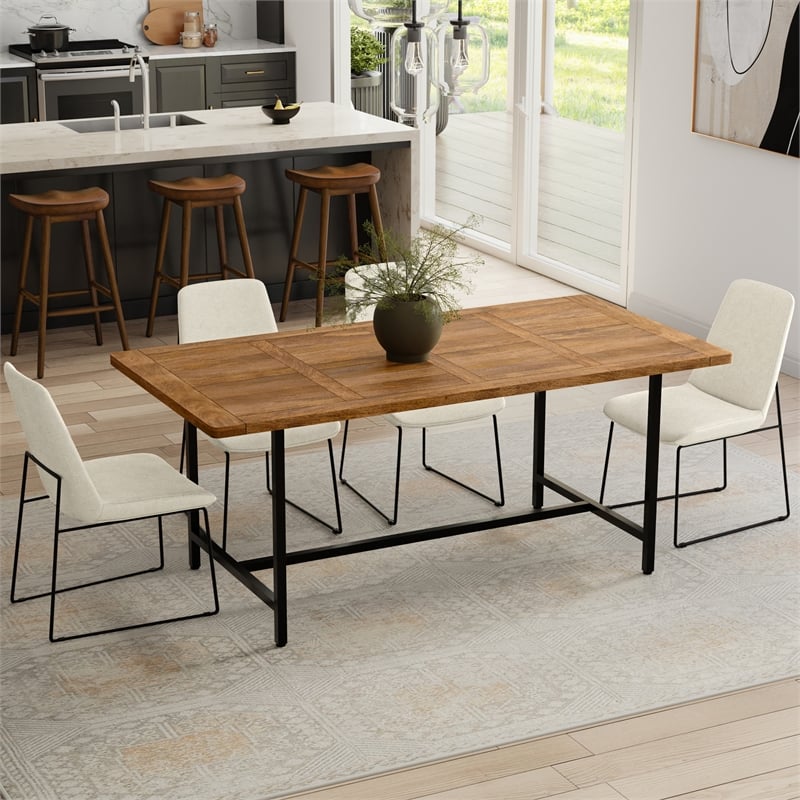 Campbell 72 inch x 36 inch Rectangle Modern Industrial Dining