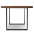 Fieldcrest 72 x 36 inch Rectangle Modern Industrial Dining Table in Natural