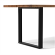 Fieldcrest 72 x 36 inch Rectangle Modern Industrial Dining Table in Natural