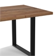 Fieldcrest 72 x 36 inch Rectangle Modern Industrial Dining Table in Natural