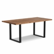 Fieldcrest 72 x 36 inch Rectangle Modern Industrial Dining Table in Natural