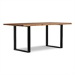 Fieldcrest 72 x 36 inch Rectangle Modern Industrial Dining Table in Natural