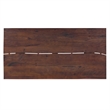 Fieldcrest 72x36 inch Rectangle Modern Industrial Dining Table in Dark Walnut