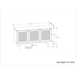 Reeves 57 inch x 18 inch Rectangle  Sideboard Buffet in Natural