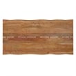Delta 72 inch x 36 inch Rectangle Modern Industrial Dining Table in Natural