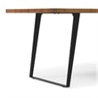 Delta 72 inch x 36 inch Rectangle Modern Industrial Dining Table in Natural