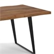 Delta 72 inch x 36 inch Rectangle Modern Industrial Dining Table in Natural