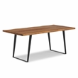 Delta 72 inch x 36 inch Rectangle Modern Industrial Dining Table in Natural