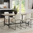 Campbell 72 x 36 inch Rectangle Modern Industrial Dining Table in Gray Wash