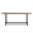 Campbell 72 x 36 inch Rectangle Modern Industrial Dining Table in Gray Wash