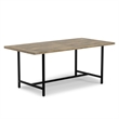 Campbell 72 x 36 inch Rectangle Modern Industrial Dining Table in Gray Wash
