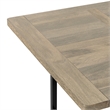 Campbell 72 x 36 inch Rectangle Modern Industrial Dining Table in Gray Wash