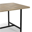 Campbell 72 x 36 inch Rectangle Modern Industrial Dining Table in Gray Wash