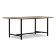 Campbell 72 x 36 inch Rectangle Modern Industrial Dining Table in Gray Wash