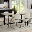 Campbell 72 x 36 inch Rectangle Modern Industrial Dining Table in Gray Wash