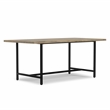 Campbell 72 x 36 inch Rectangle Modern Industrial Dining Table in Gray Wash