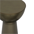 Surrey 12 inch Wide Metal Side Table in Antique Gold