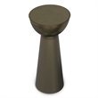 Surrey 12 inch Wide Metal Side Table in Antique Gold