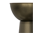 Surrey 12 inch Wide Metal Side Table in Antique Gold