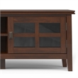 Artisan SOLID WOOD 72 inch Wide Transitional TV Media Stand in Russet Brown