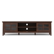 Artisan SOLID WOOD 72 inch Wide Transitional TV Media Stand in Russet Brown