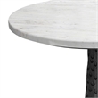 Myles Modern 16 inch Wide Metal Side Table in Black & Fully Assembled