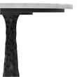 Myles Modern 16 inch Wide Metal Side Table in Black & Fully Assembled