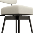 Giselle Modern Swivel Bar Stool (Setof 2) in Natural  Polyester Linen