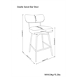 Giselle Modern Swivel Bar Stool (Setof 2) in Natural  Polyester Linen