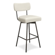 Giselle Modern Swivel Bar Stool (Setof 2) in Natural  Polyester Linen