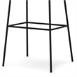 Mira Contemporary Modern Bar Stool in Distressed Tan  Vegan Faux Leather