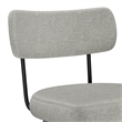Giselle Modern Swivel Counter Height Stool(setof2)in Light Gray Polyester Linen
