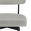 Giselle Modern Swivel Counter Height Stool(setof2)in Light Gray Polyester Linen