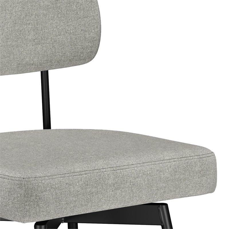 Giselle Modern Swivel Counter Height Stool(setof2)in Light Gray Polyester Linen