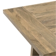 Simpli Home Aeris 72 inch Wide Solid Mango Farmhouse Dining Table in Gray Wash