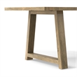 Simpli Home Aeris 72 inch Wide Solid Mango Farmhouse Dining Table in Gray Wash