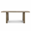 Simpli Home Aeris 72 inch Wide Solid Mango Farmhouse Dining Table in Gray Wash