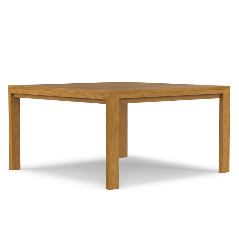 Wilson 54 inch x 54 inch Square Contemporary Dining Table in Oak Veneer