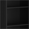Acadian SOLID WOOD 72 inch x 26 inch Transitional 5 Shelf Bookcase in Black