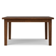 Eastwood 54 inch x 54 inch Square Contemporary Dining Table in Walnut