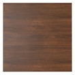 Eastwood 54 inch x 54 inch Square Contemporary Dining Table in Walnut