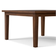 Eastwood 54 inch x 54 inch Square Contemporary Dining Table in Walnut