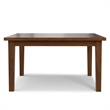 Eastwood 54 inch x 54 inch Square Contemporary Dining Table in Walnut