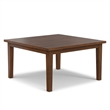 Eastwood 54 inch x 54 inch Square Contemporary Dining Table in Walnut