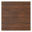 Wilson 54 inch x 54 inch Square Contemporary Dining Table in Walnut Veneer