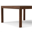 Wilson 54 inch x 54 inch Square Contemporary Dining Table in Walnut Veneer